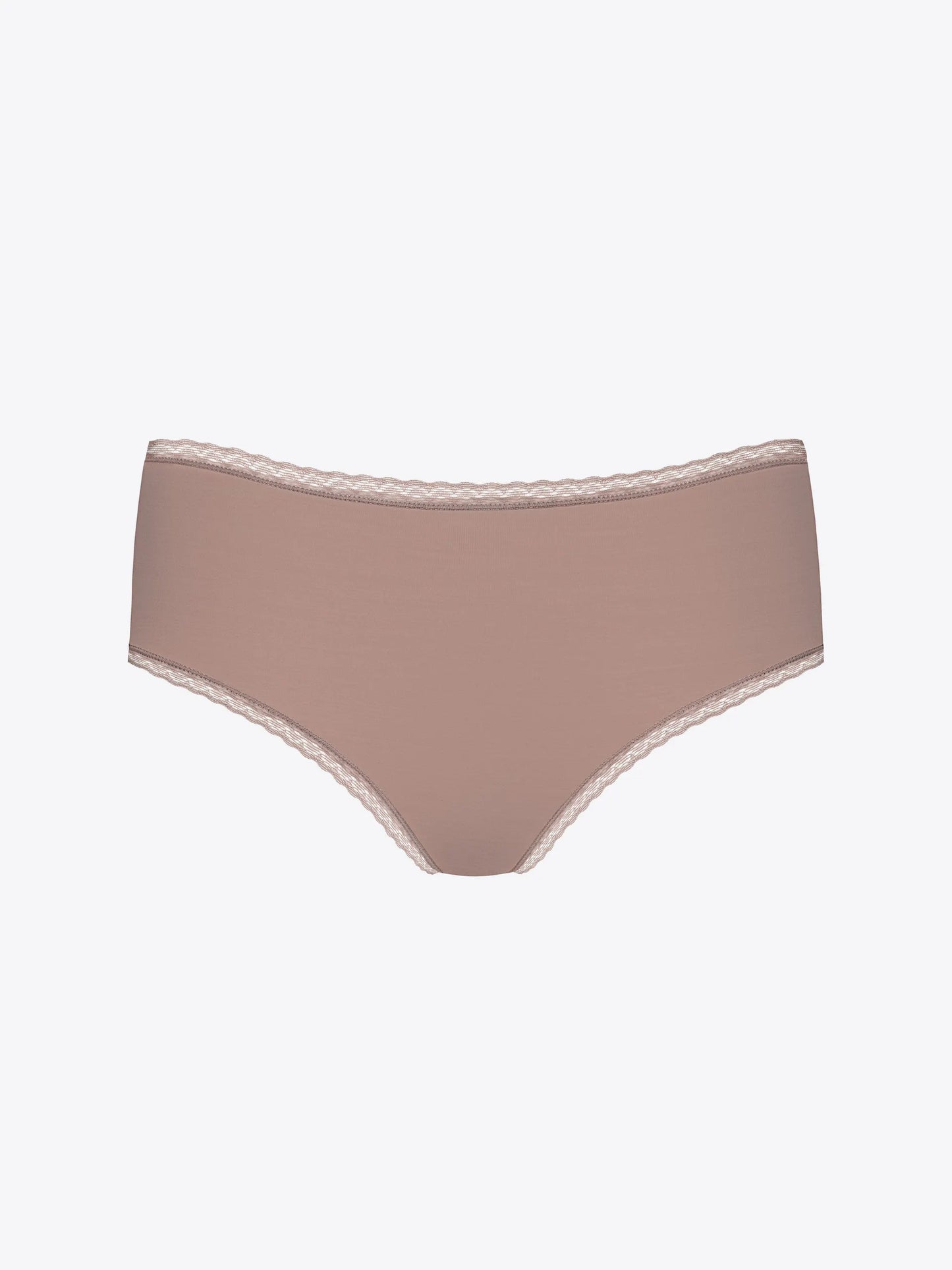 Helepruunid pitsi äärega hipster aluspüksid