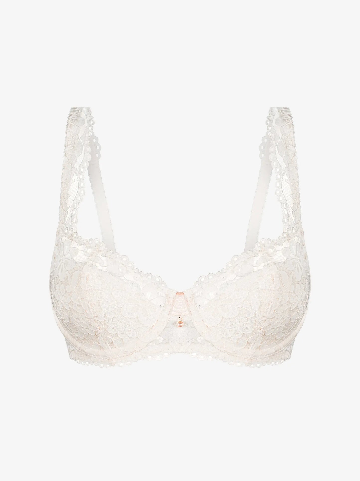 Valge pitsiline rinnahoidja