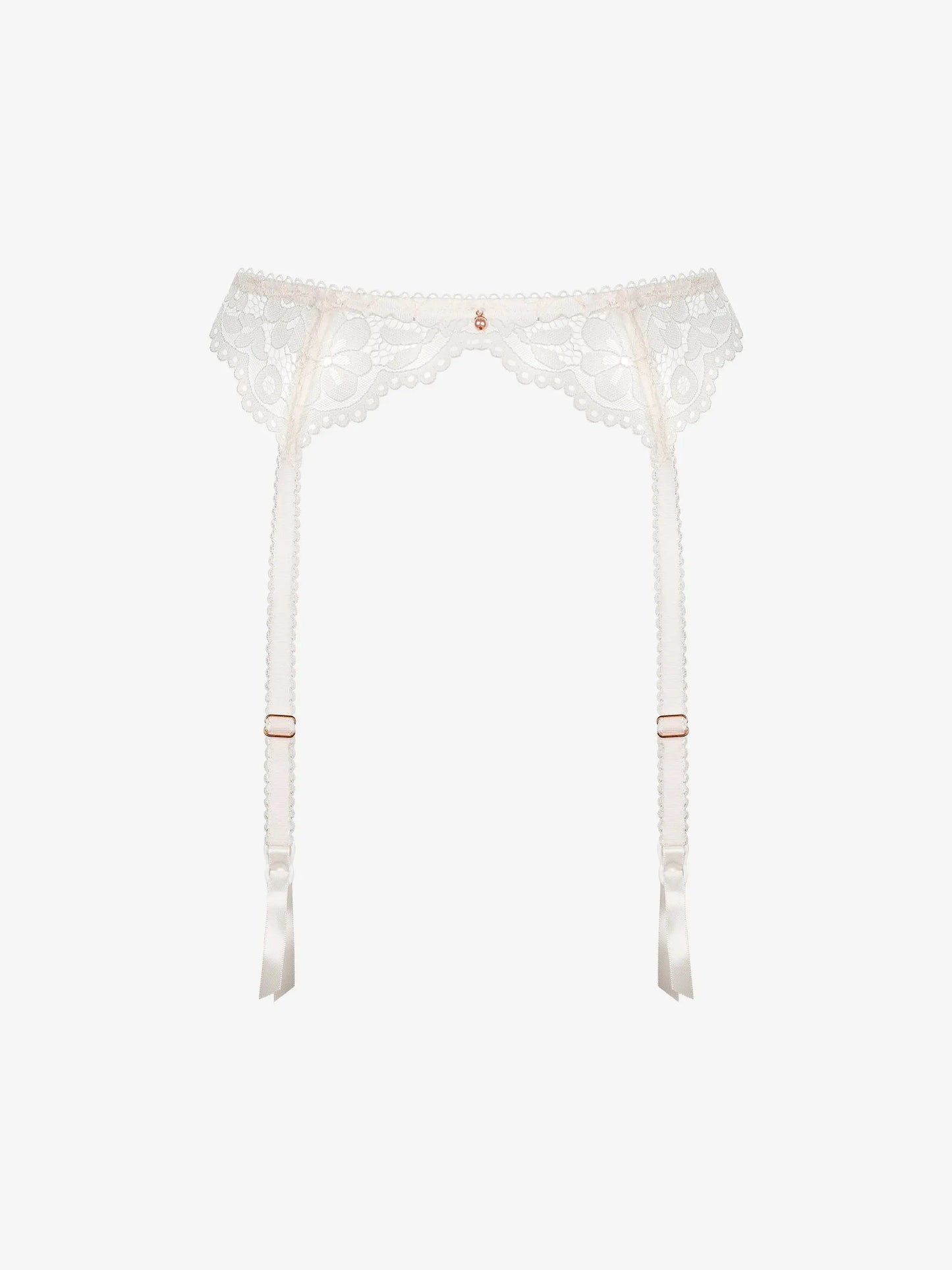 Valge pitsiline sukahoidja