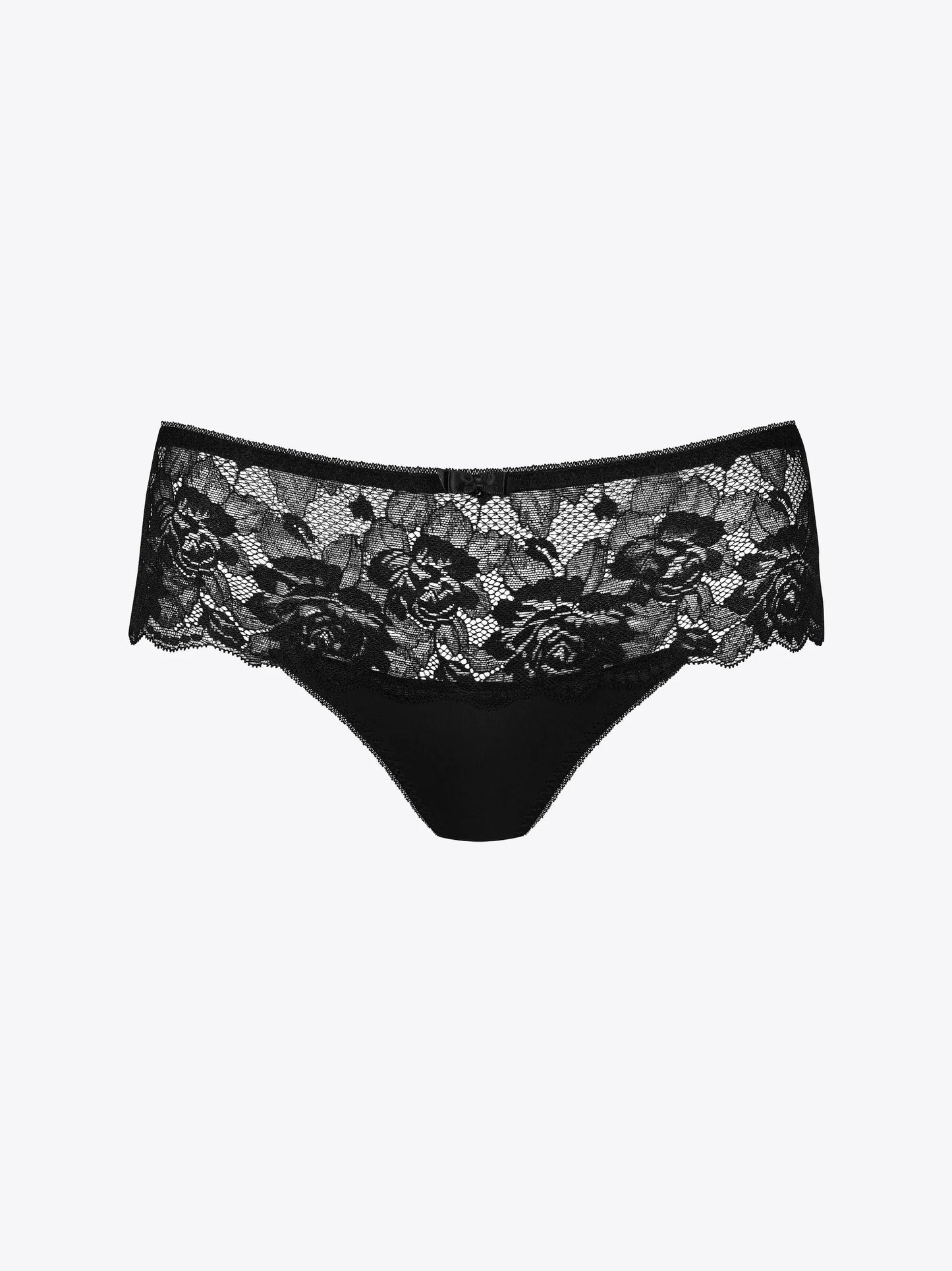 Musta värvi pitsilised Lissi hipster string aluspüksid