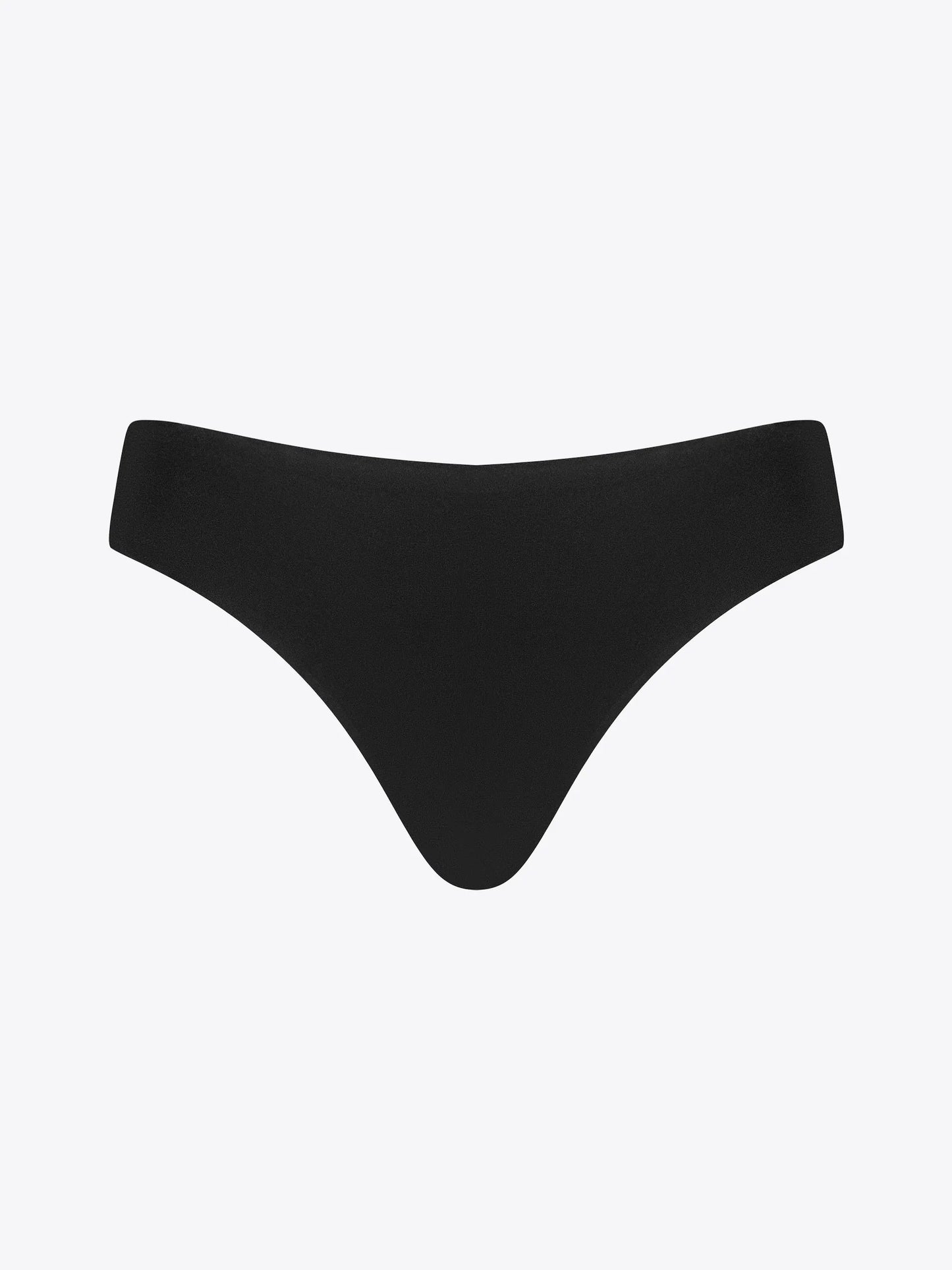 Musta värvi õmblusteta hipster string aluspüksid