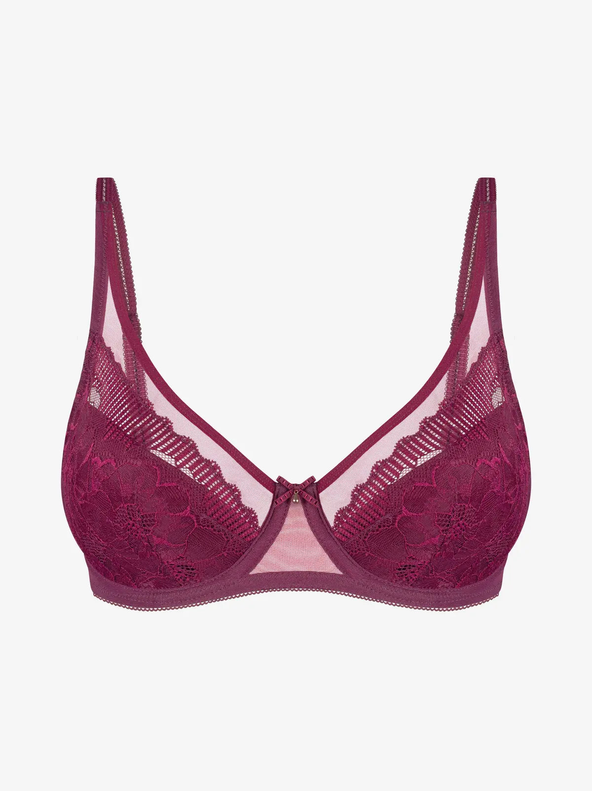 Tume punane kerge polsterdusega rinnahoidja