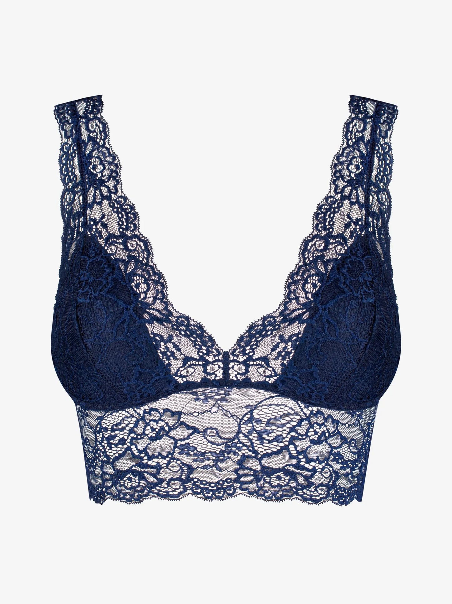 Sinine pitsiline rinnahoidja top