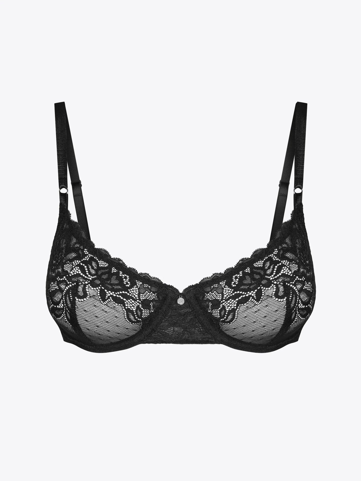 Musta värvi balconette rinnahoidja