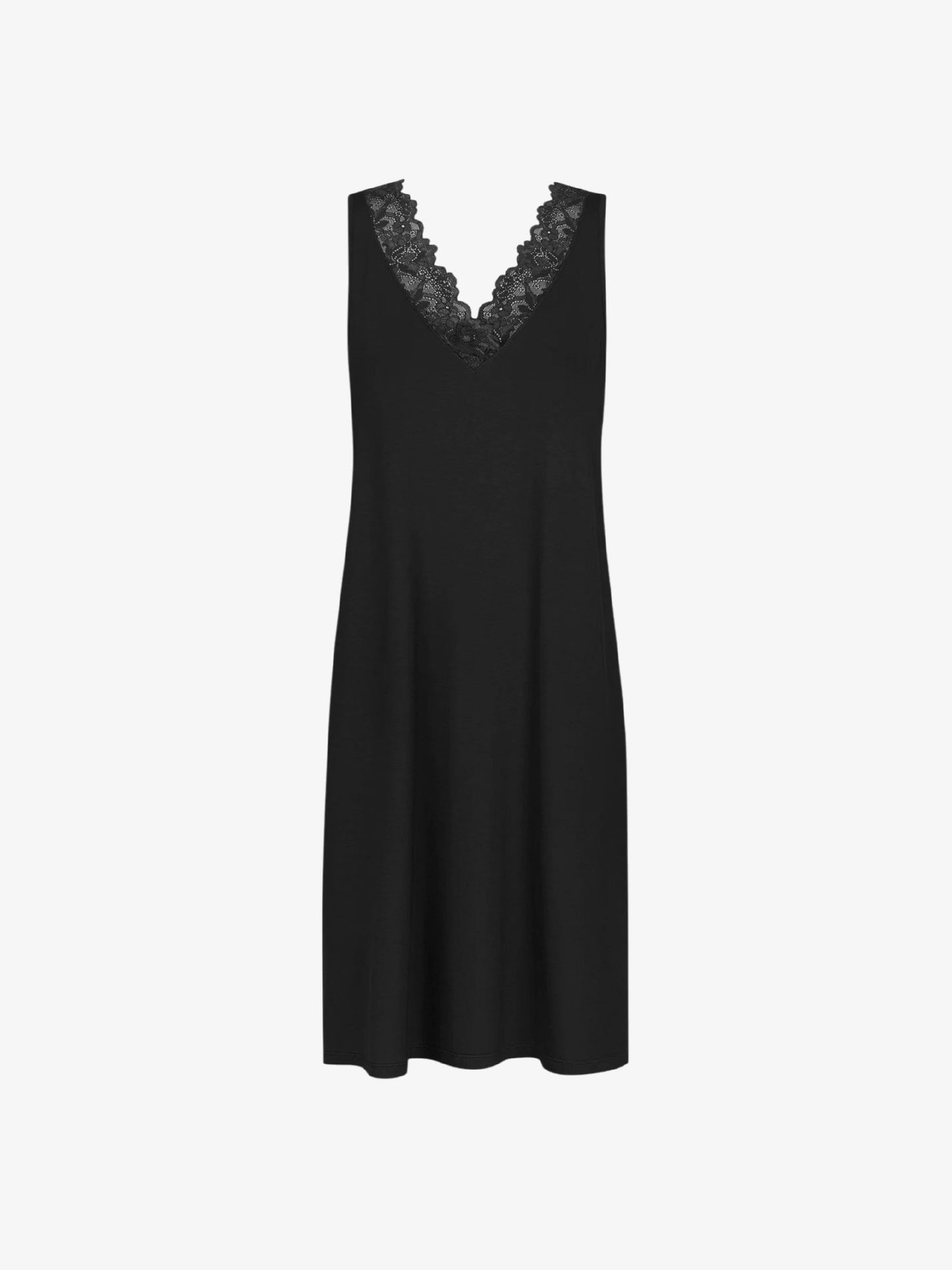 Musta värvi viskoosist Lily öösärk