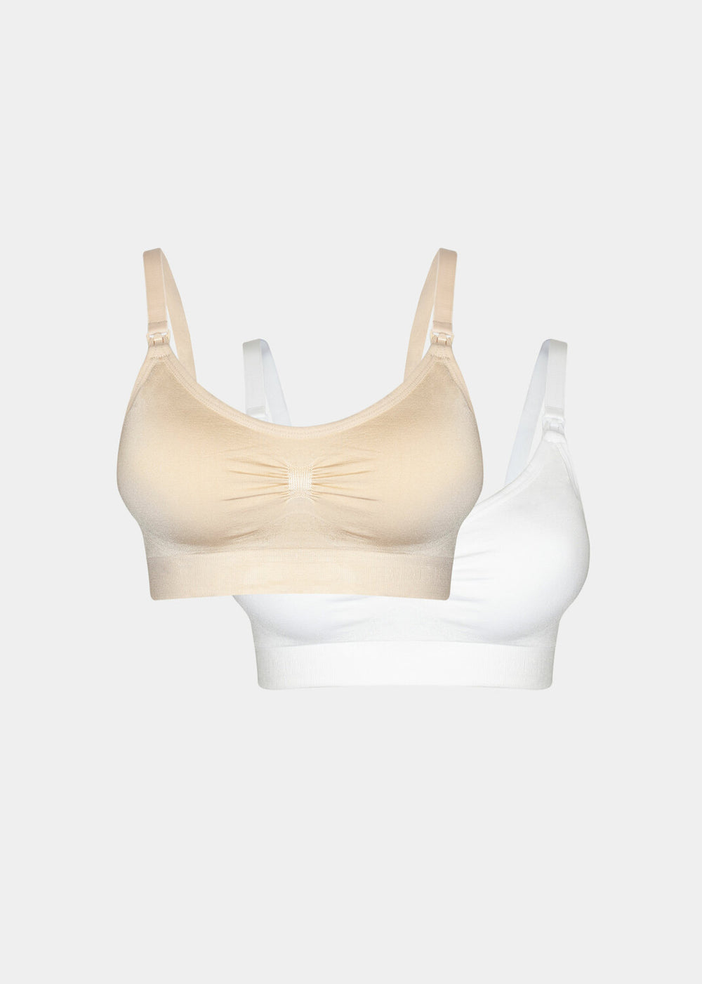 Mama Comfort Nursing Bra (2-pack) - LATTE&WHITE