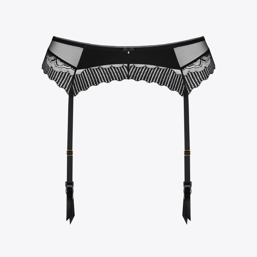 Musta värvi pitsilised Mariah sukahoidjad