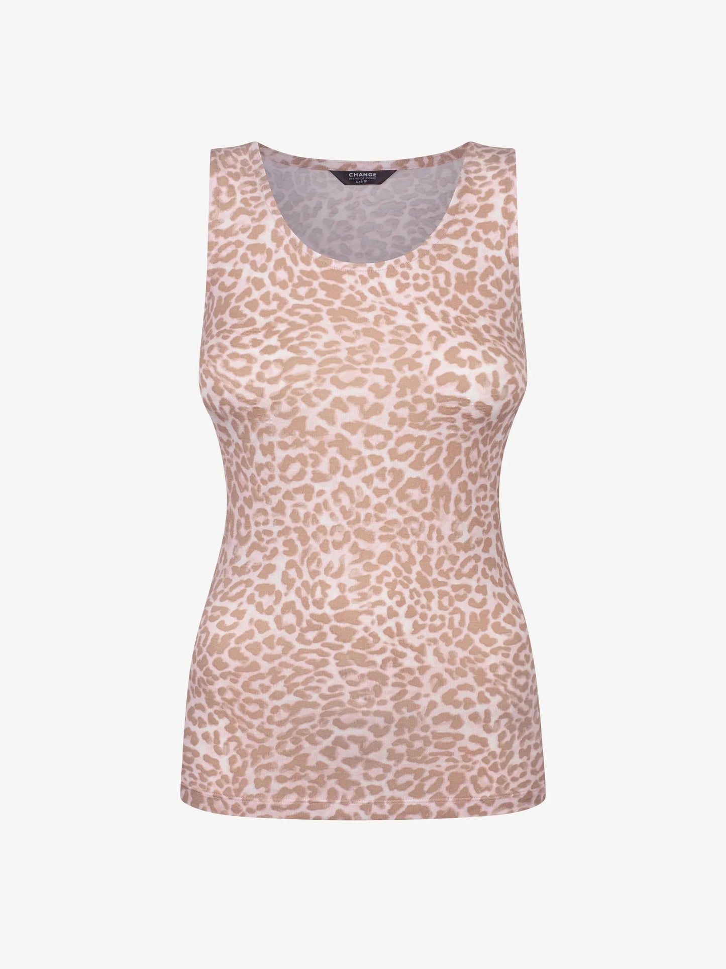 Alba leopardimustriline viskoosist topp