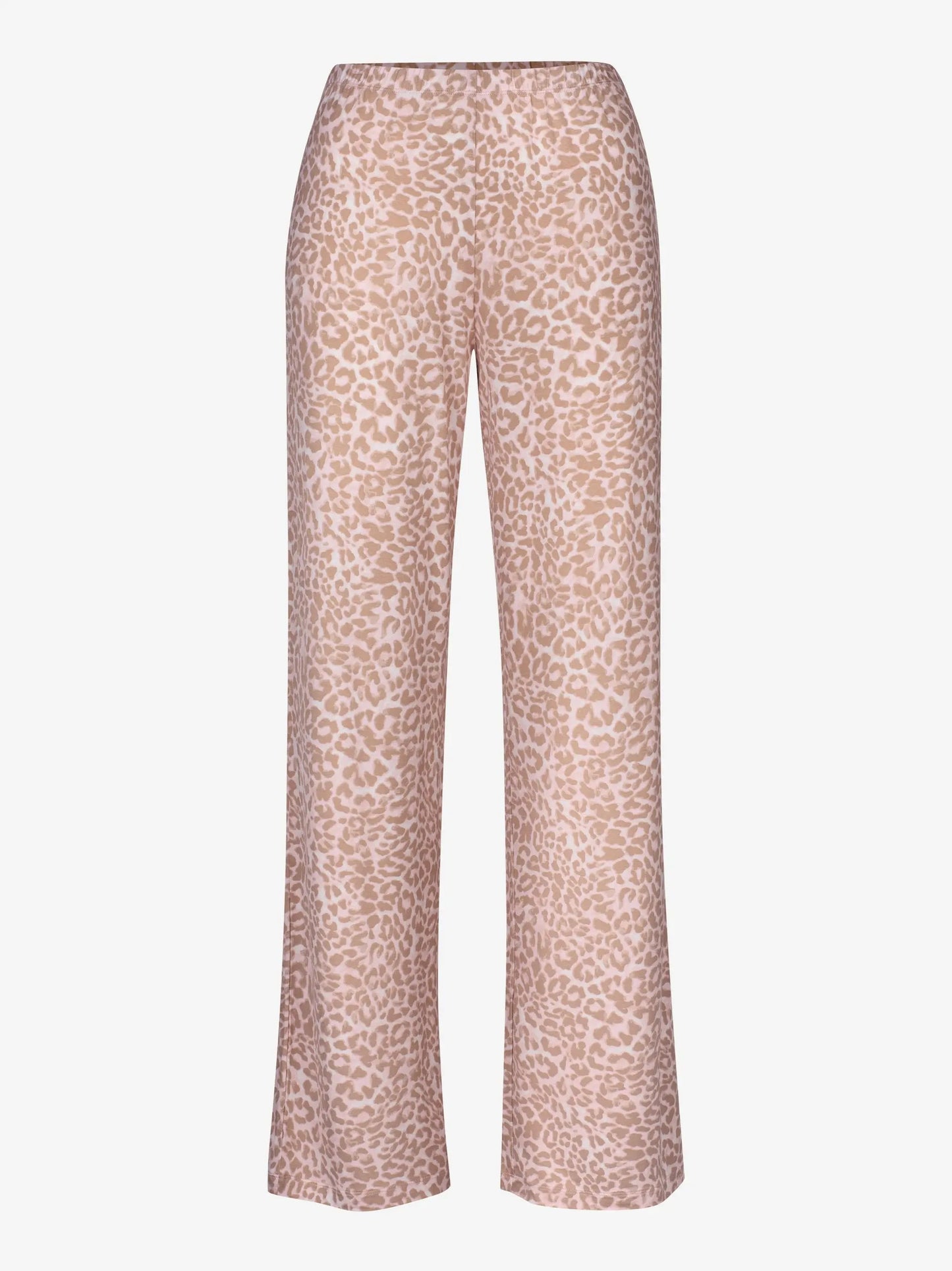 Pruuni valge kirjud Alba viskoosist pidžaamapüksid