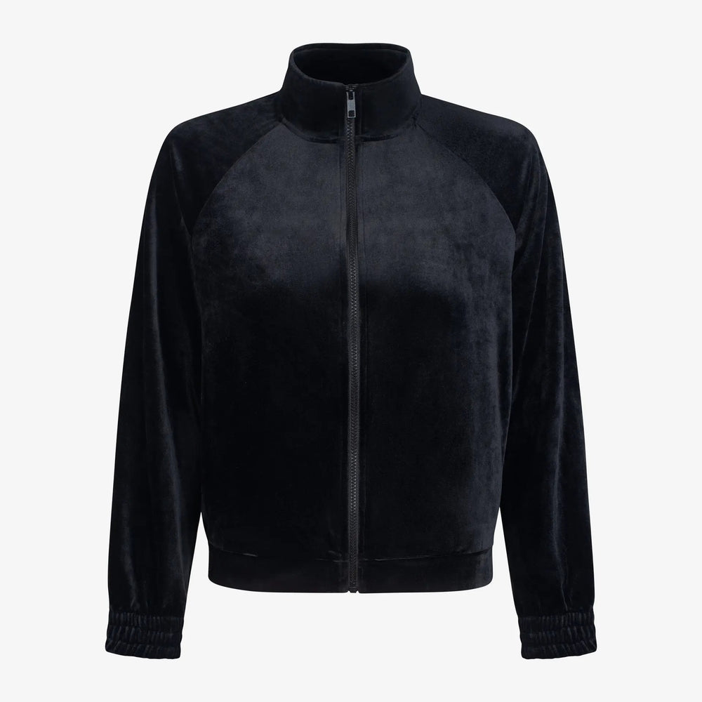 Musta värvi veluurist Penny jakk