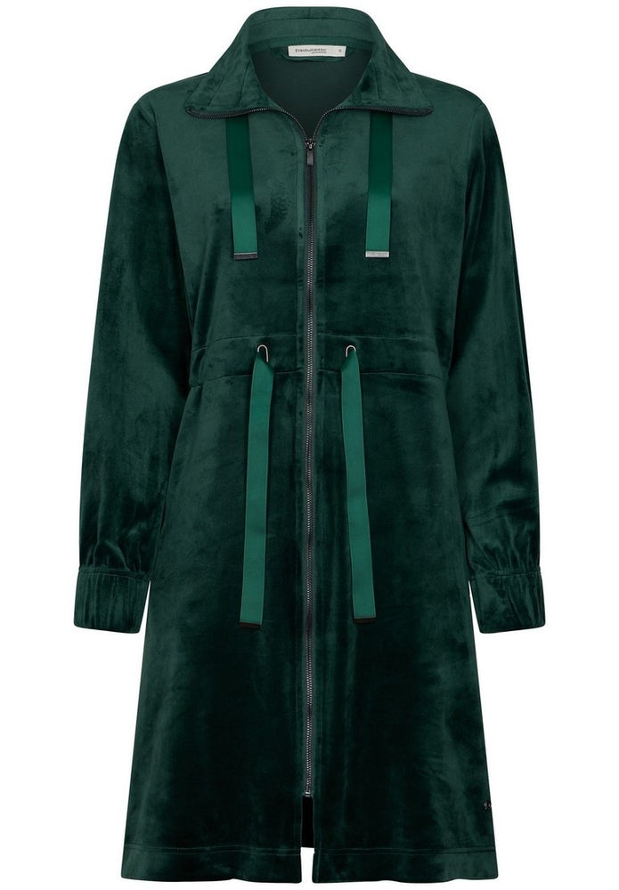 Tumeroheline veluurist pehme hommikumantel